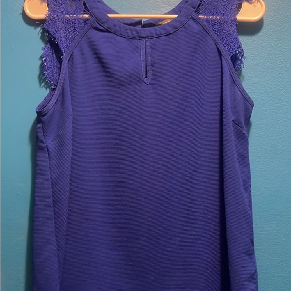 Elegant Electric Blue Sleeveless Top